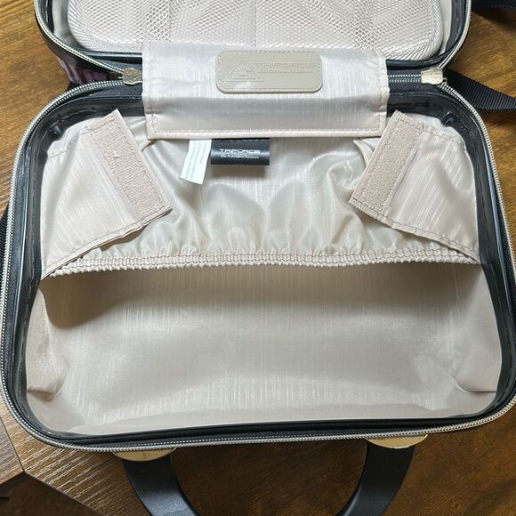 Triforce Avignon Collection Black Floral Hard Beauty Case Organizer - Picture 11 of 13